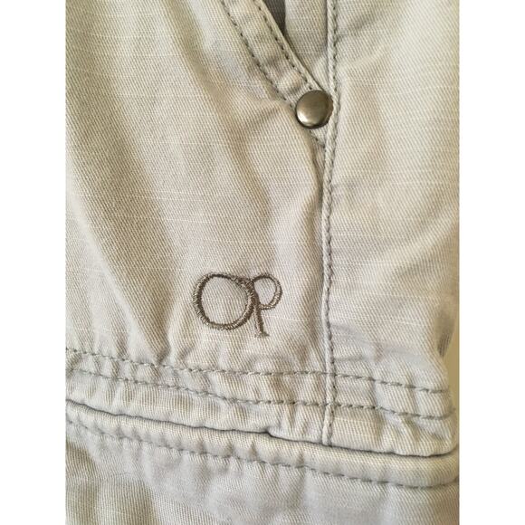 Ocean Pacific Size 40, 100% Cotton Gray Raw Edge Cargo Shorts - Picture 4 of 9